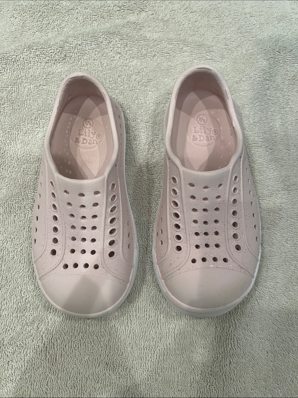 Lily & Dan Kids' Pink Water Shoes - Slip-On Swim & Beach Shoes